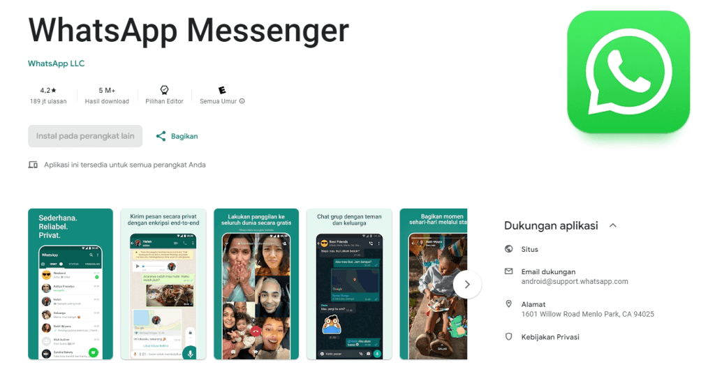 Cara Mengatasi Masalah Tidak Dapat Menginstal WhatsApp Messenger di Google Play&nbsp;Store
